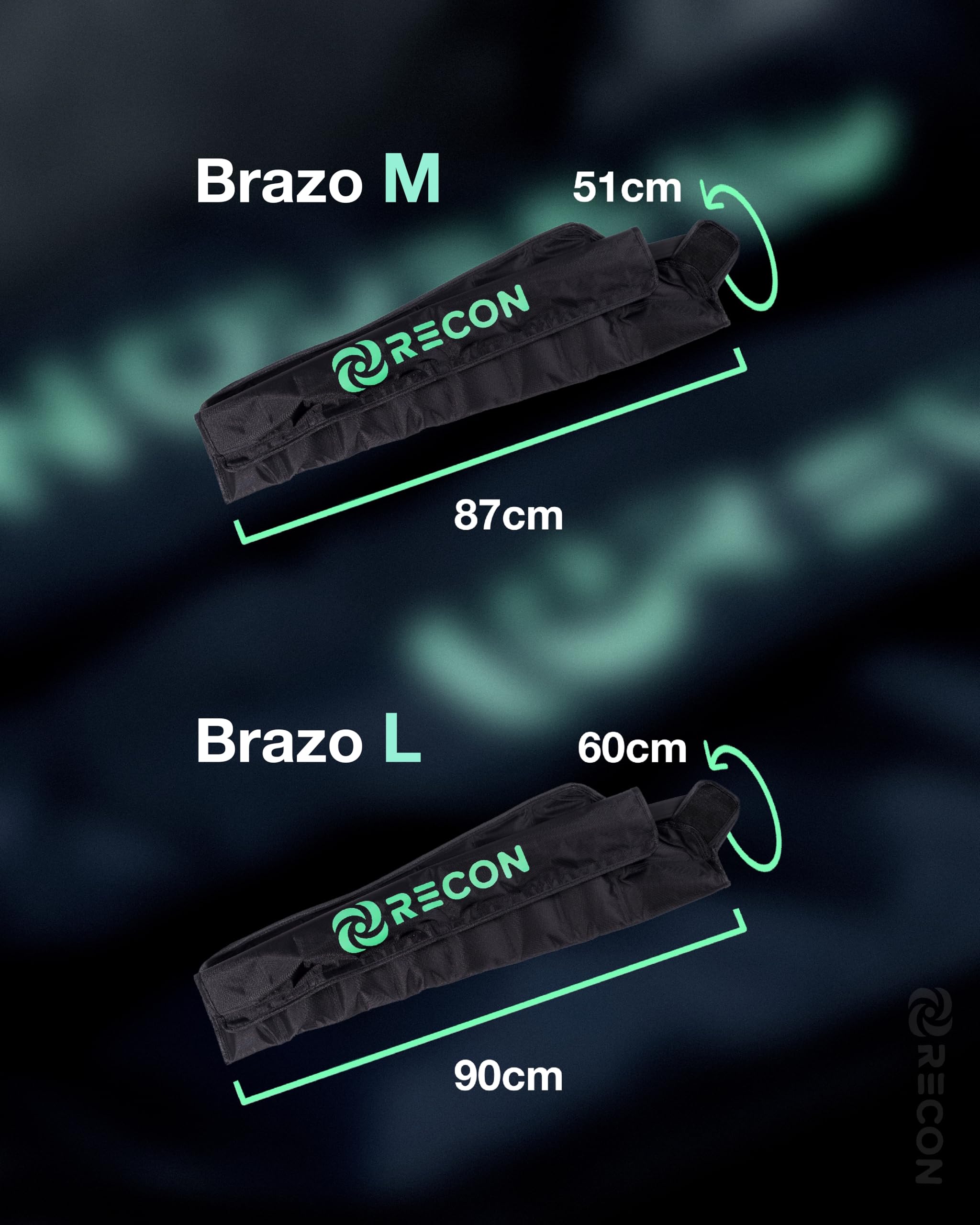 Masaje brazo presoterapia, manga para brazos Recon (M)