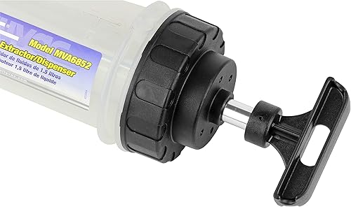 Miniatura 4 de Mityvac MVA6852 Evacuador y Extractor de Fluidos de 1.5 Litros y Jeringa Dispensadora, Válvula Giratoria, Pistón de Doble Sellado, Adaptador de Goma