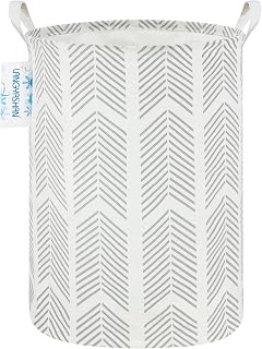 Round Laundry Basket Collapsible Storage Hamper Organizer Arrowhead | Waterproof Canvas Foldable Baskets with sturdy Handles Multi-scene Organizer for Home Play Bedroom Gift Bin