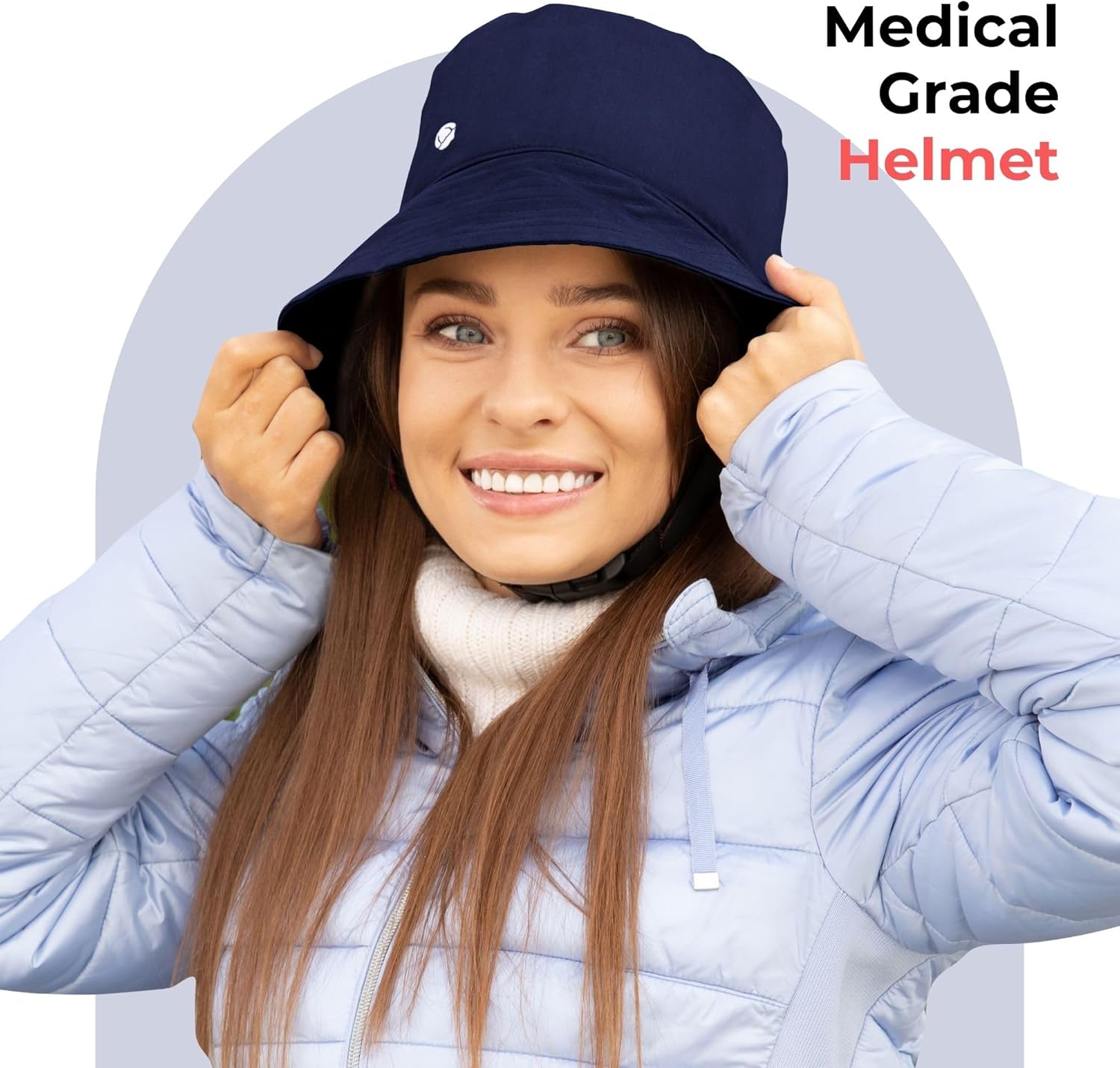 Ribcap Billie Medical Grade Protective Helmet Navy Blue Yaxa Store