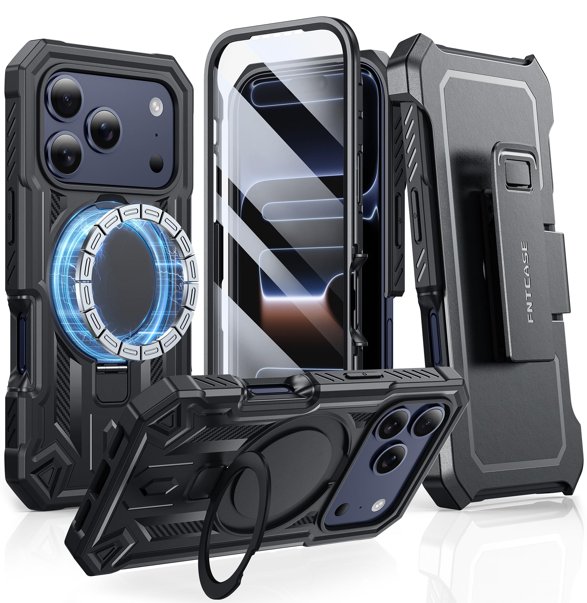 Amazon.com: FNTCASE for iPhone 17 Pro Case: Magnetic Stand Case