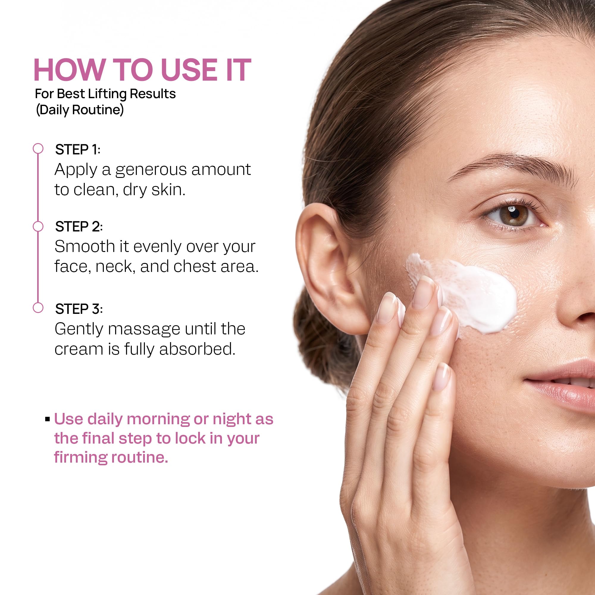 YUDERMA Yulift 3X Skin Firming Cream 100ml | With Instant Smooth & Tensor Effect | Helps Improve Skin Elasticity, Firmness & Texture | Face & Neck Cream for All Skin Types | Lightweight, Fast-Absorbing Formula 1