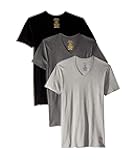 Men's Classic Fit Cotton V-Neck Undershirt 3-Pack