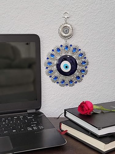 Miniatura 6 de LUCKBOOSTIUM Door Charm Evil Eye Keychain for Protection - Evil Eye Car Hanging Ornament and Rear View Mirror Accessories