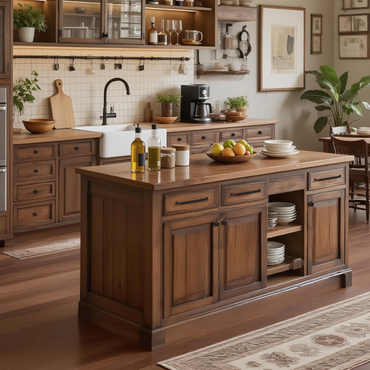 Lardmon 10 Pack Matte Black Simply Modern Cabinet Pulls 6.3 Inch(160mm) Hole Center Kitchen Cabinet Handles Solid Drawer Pulls Heavy Duty Zinc Alloy Kitchen Hardware, 6.9 Inch(175mm) Total Length