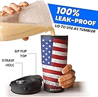 Vista 4 de Frostbuddy To Go Buddy - Vaso térmico de acero inoxidable con aislamiento al vacío de 30 onzas, tazas térmicas para bebidas calientes y frías, vaso