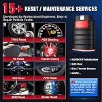 KINGBOLEN Ediag All Systems Obd2 Scanner Bluetooth, Bidirectional OBDII Diagnostic Tool with ECU Coding, Active Test, 15+ Reset Functions, TPMS Reset for iPhone & Android | All Software 1 Year Update For iOS & Android, Active Test Code Reader with EC