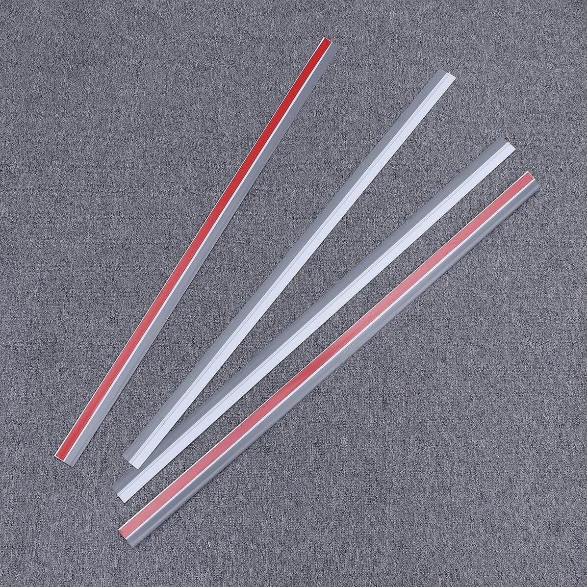 PRETYZOOM 4pcs Transparent Door Draft Stopper Strips Under Door Seal with Strong Adhesive Soundproof Blocker for Interior Exterior Heat and Cold Resistant Sweep