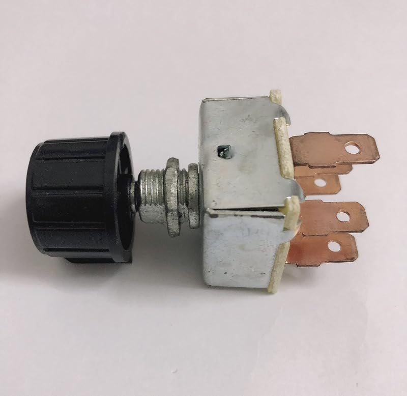 Interruptor rotativo do ventilador do ar-condicionado INDAK 3 velocidades 12 V 25 A – 1 unidade