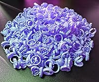 Vista 5 de Anillos de pegamento para extensión de pestañas, 300 unidades, anillos de pegamento de pestañas, anillo de pegamento de corazón encantador, soporte