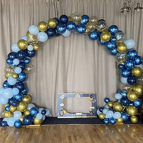 Miniatura 4 de Kit de guirnalda de globos morados 129 unidades arco de globos morado pastel oscuro y dorado con globos metálicos dorados y morados globos de látex