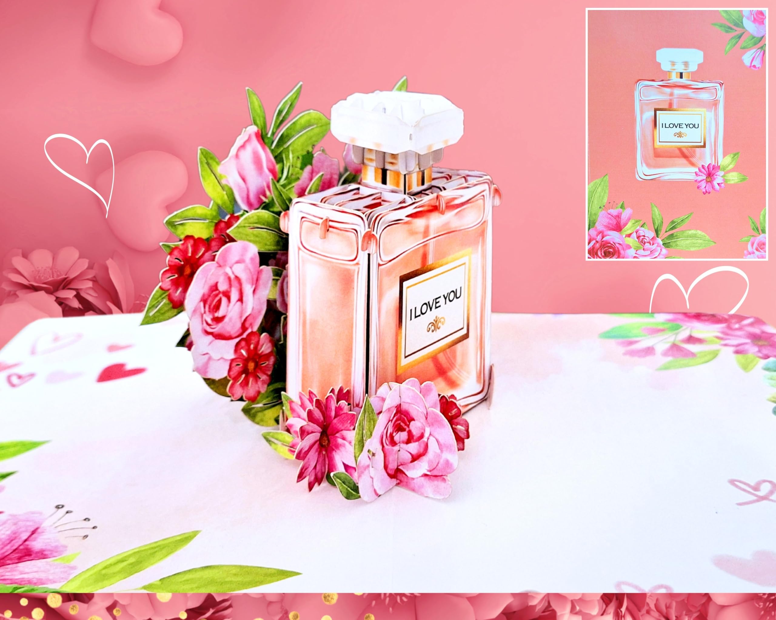 Card Mavens I Love You Anniversary Pop Up Birthday Card for Wife from Husband Mum Fiancée 3D Birthday for Girlfriend LGBT Valentine's Day Engagement Mother's Day