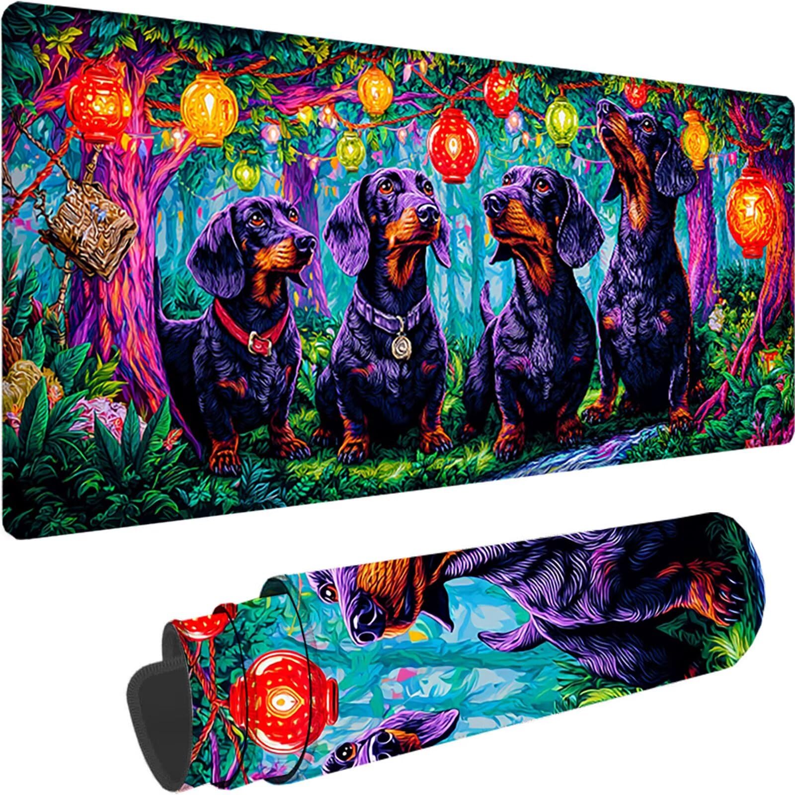 Czarna podkładka pod mysz do gier 1000x500x3 mm duża podkładka pod mysz XXL, podkładka pod mysz dla psów szyte krawędzie, zmywalna, antypoślizgowa gumowa podstawa podkładka pod mysz do gier akcesoria