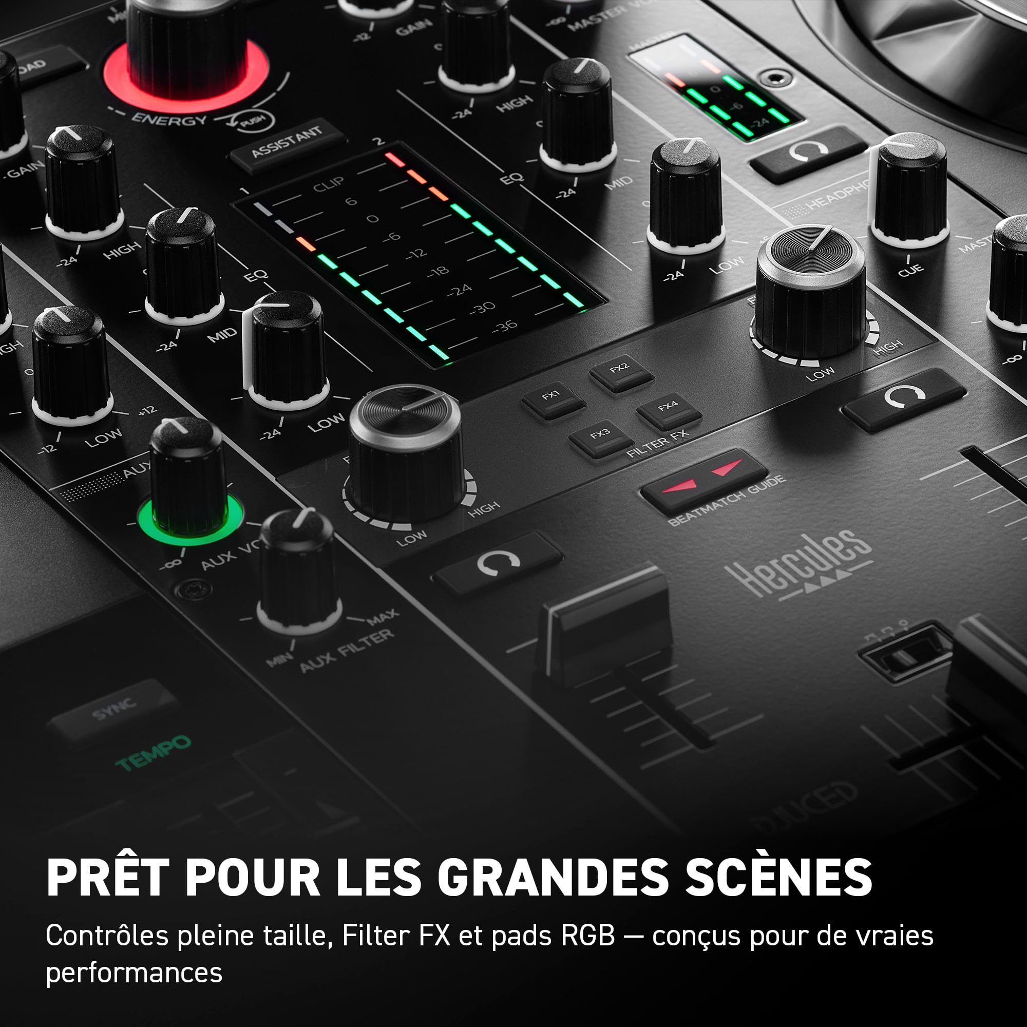 Hercules DJControl Inpulse 500 – 2-Way USB DJ Controller for