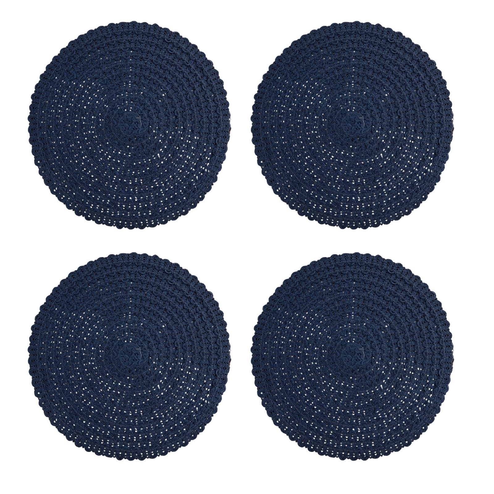 PANGBOER Decorative Round Placemat Paper Materials for Table Protective 38cm Diameter Restaurant Mat