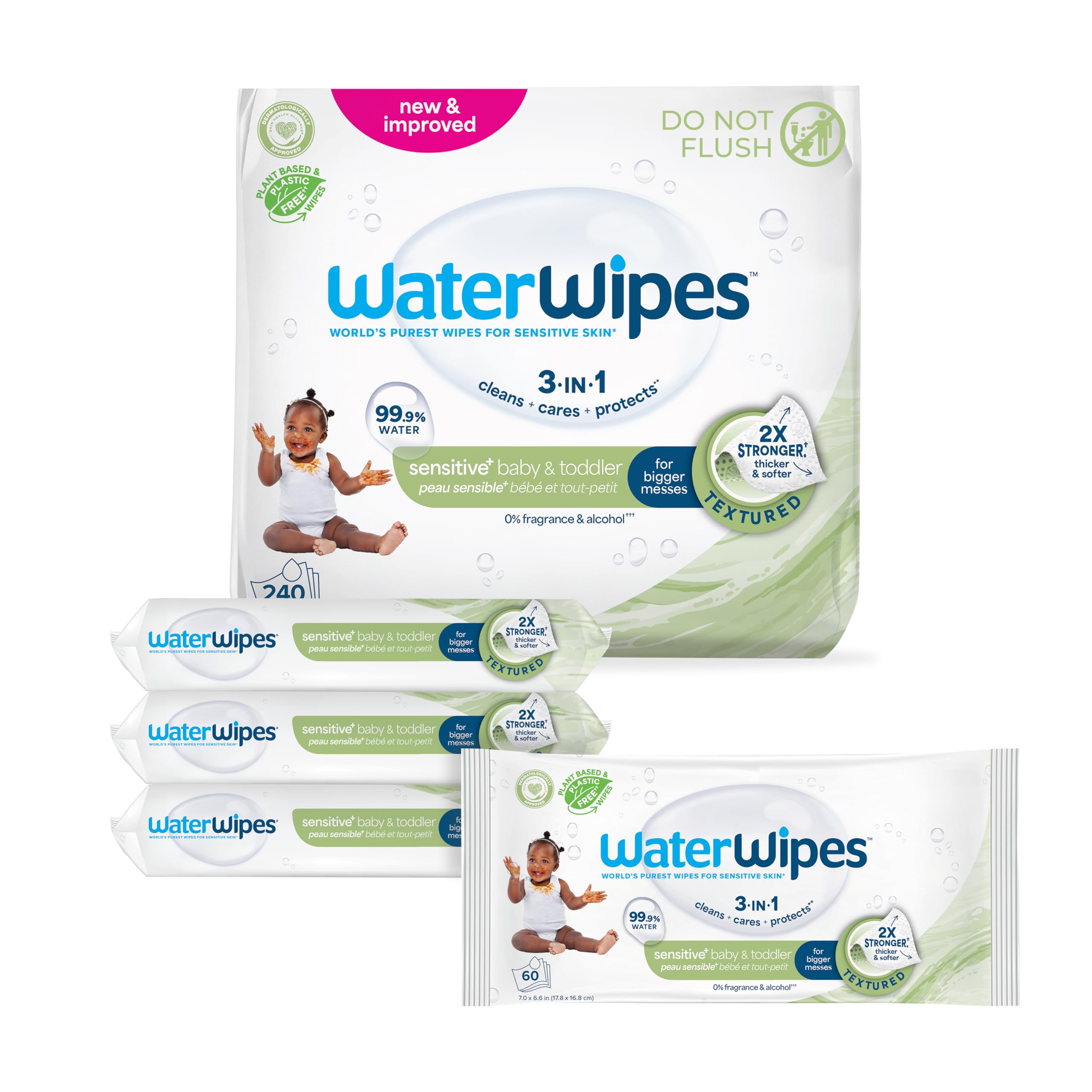 WaterWipes Sensitive+ Wipes