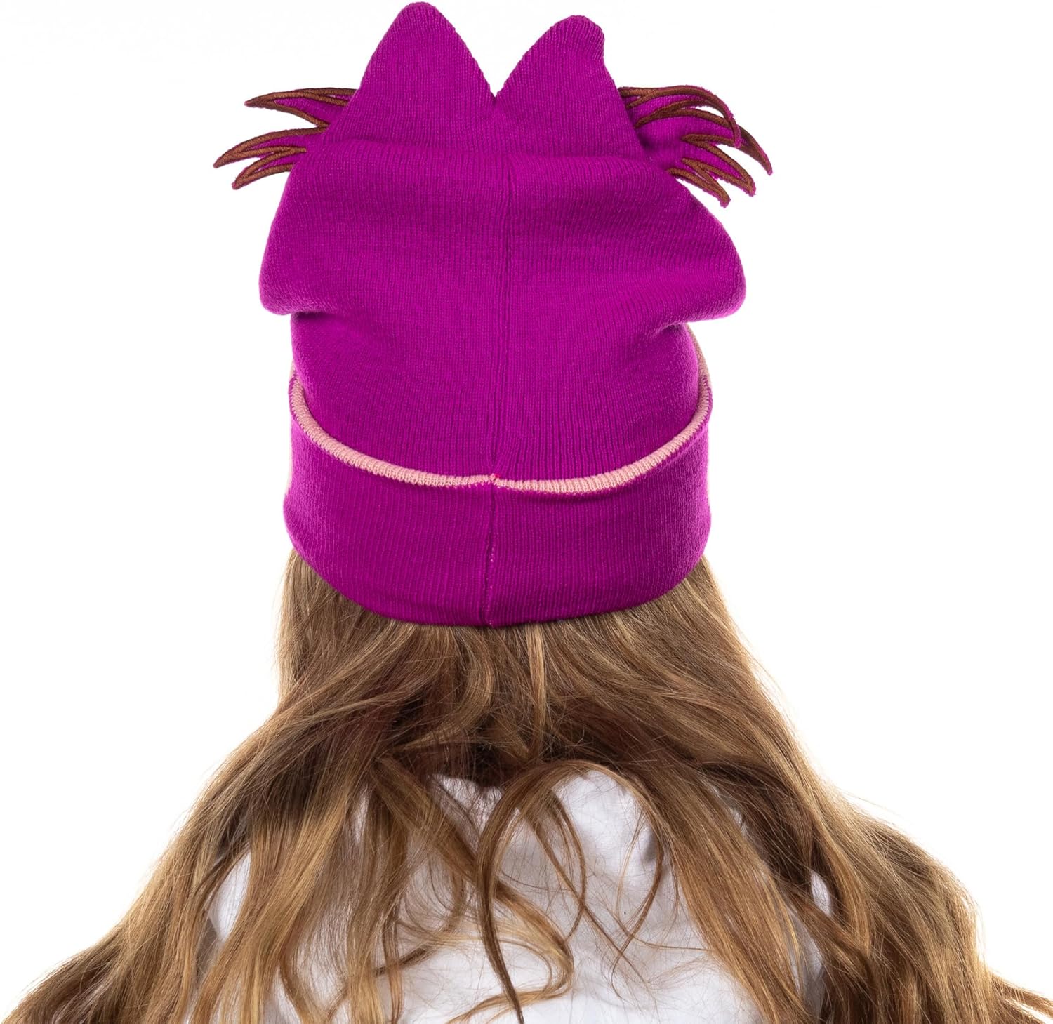 Disney Alice in Wonderland Cheshire Cat Beanie Embroidered Face 3D Ears Knit Hat Multicolored - Image 4