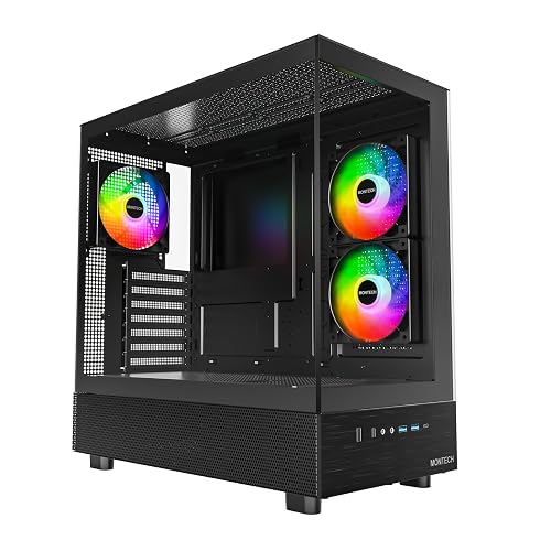 MONTECH XR-B ATX Mid-Tower Gaming Case with ARGB Fans