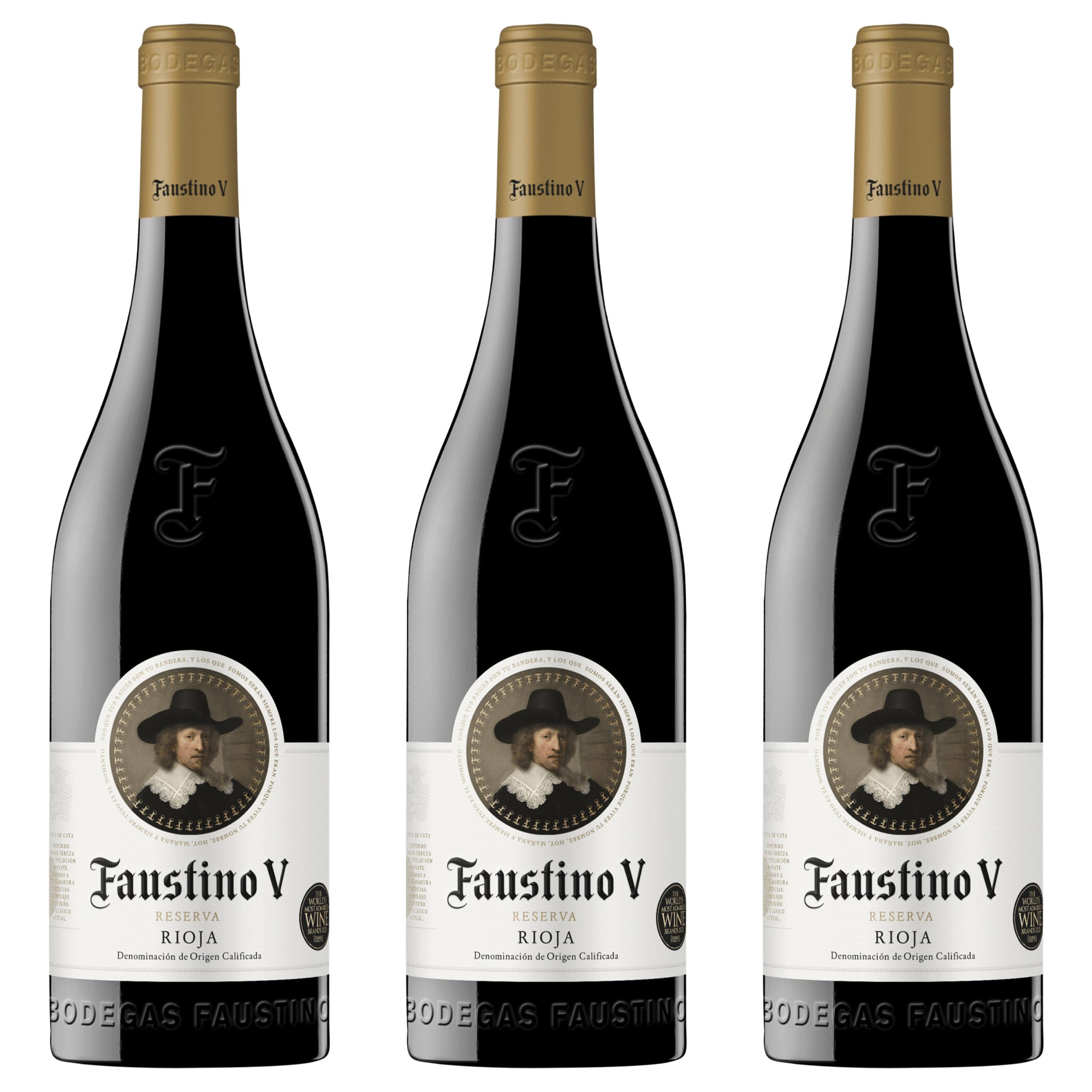 Faustino Faustino V Reserva trocken Rotwein Wein Spanien inkl. FeinWert E-Book (3 x 0.75 l)