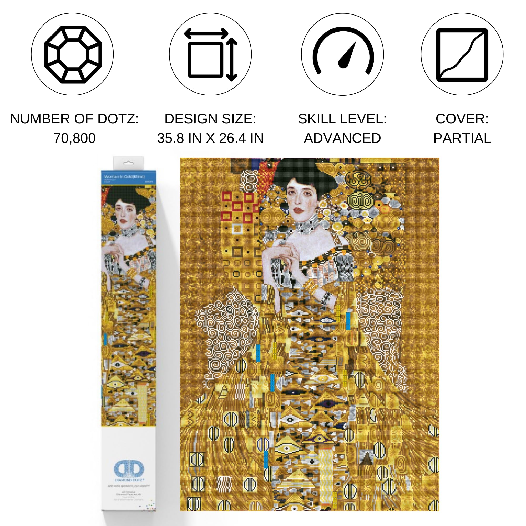 Amazon.com: DIAMOND DOTZ Woman in Gold Diamond Painting Kits for