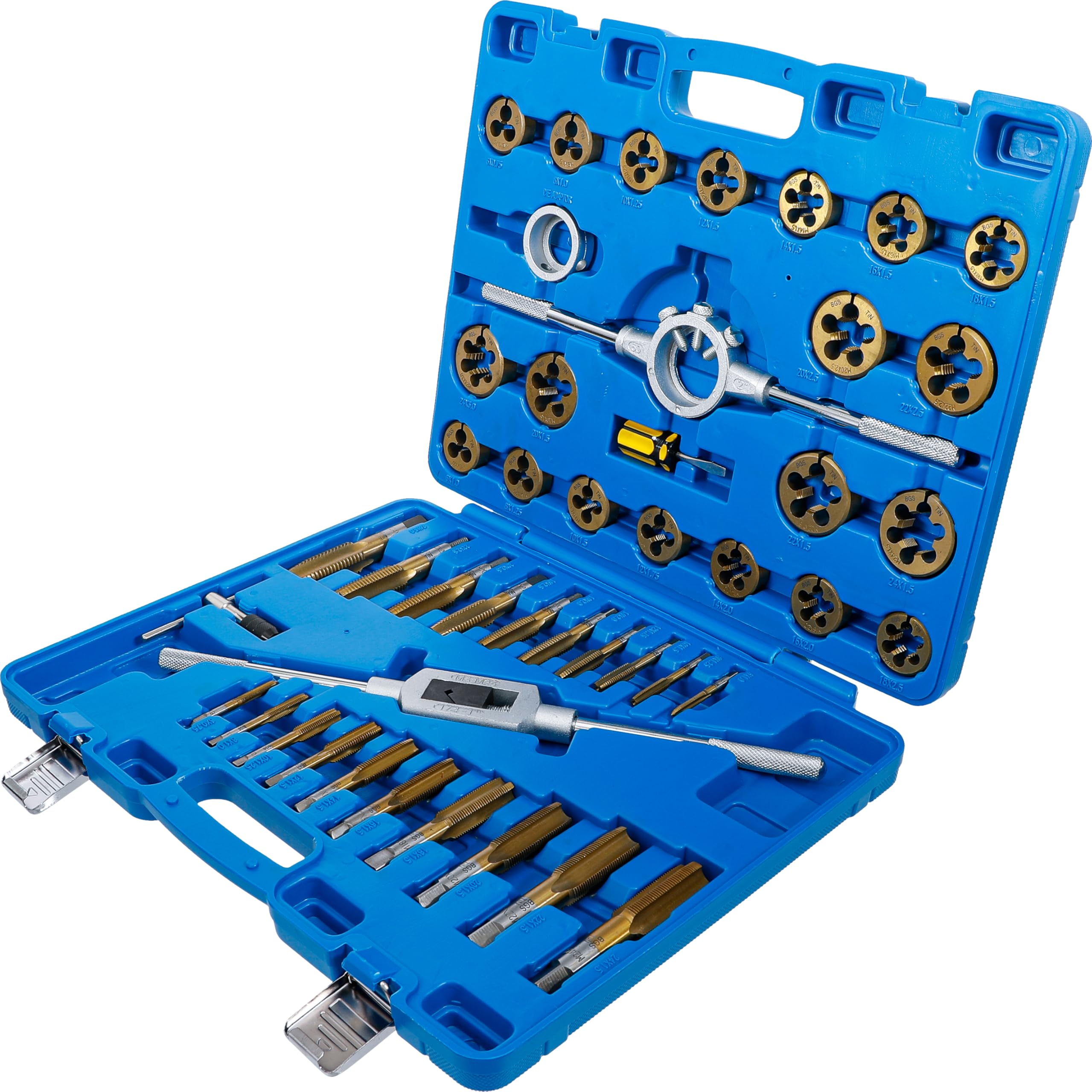 BGS 1899 | Set maschi e filiere | rivestimento in stagno | M6 - M24 | 45 pz.