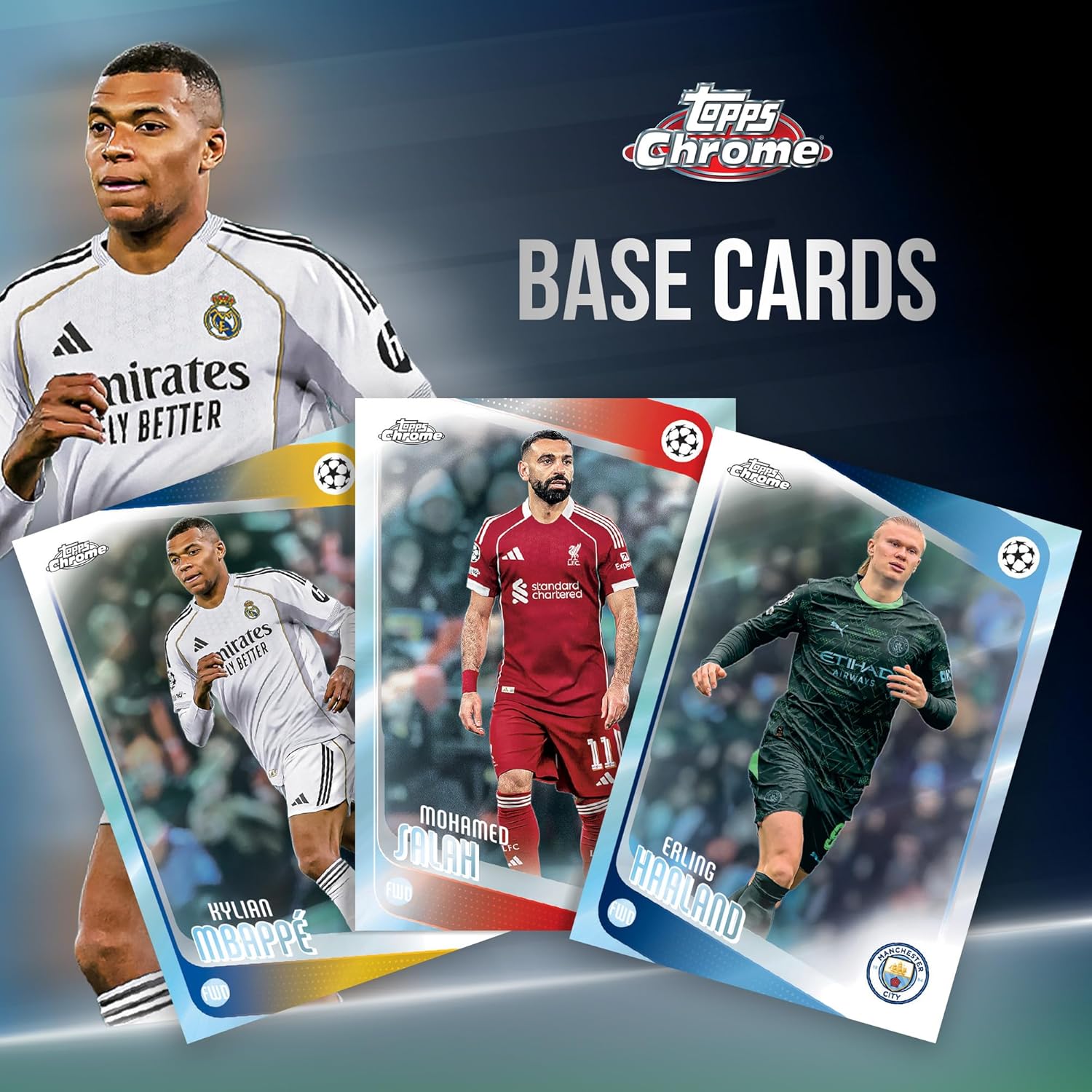 2025-26 Topps Chrome UEFA Club Competitions Soccer - Factory Sealed - Mega Box