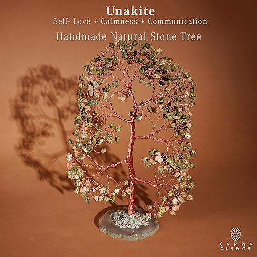 Miniatura 189 de Árbol de la vida de cristal curativo de 7 chakras, árboles bonsái hechos a mano para energía positiva, dinero y buena suerte, árbol para decoración