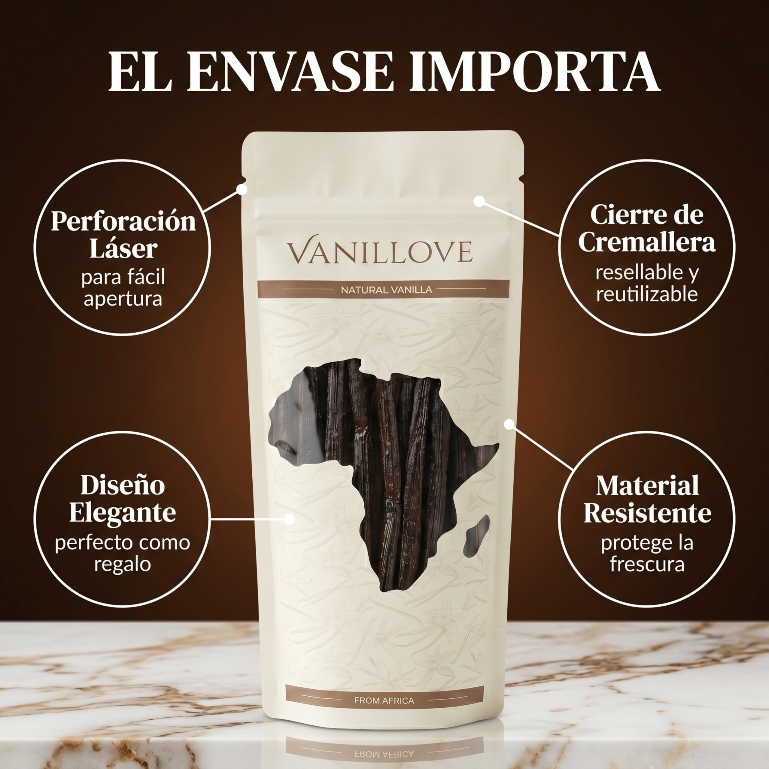 Vainas de Vainilla Bourbon XXL 15 Unidades (16-18cm) - Vainilla en Rama Fresca de Uganda Clase A - Extracto de Vainilla, Esencia & Repostería - Vanilla Beans Gourmet