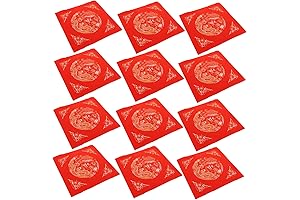 40 Red Chinese Paper Cutting Papers for Couplets, Fu, and Calligraphy Writing