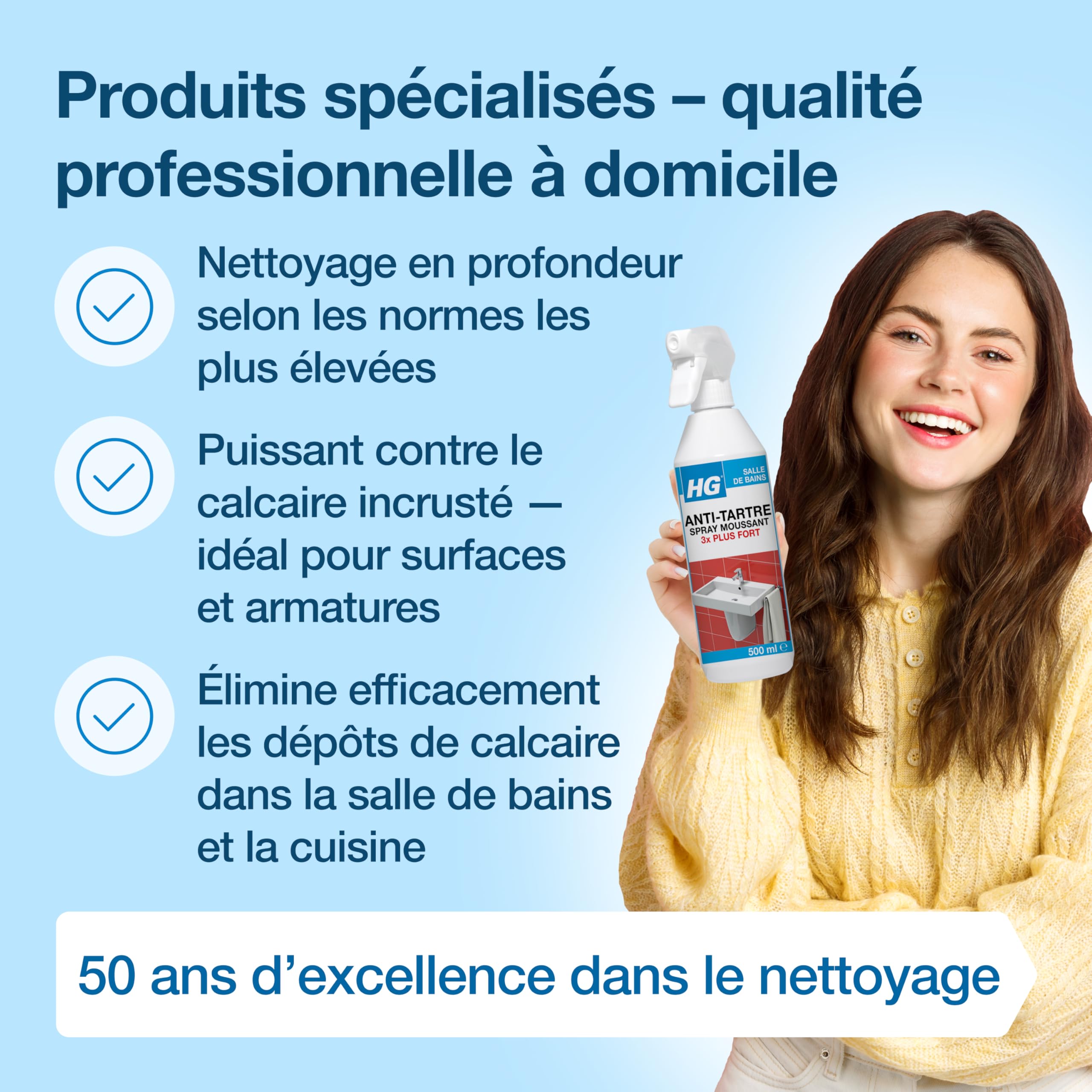 HG - Espray en espuma antical, 3 veces más fuerte 500 ml – Juego de 2