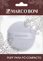 Marco Boni Puff Para Aplicação De Pó 8450 Branco 1 Unidade