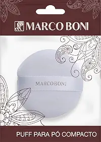 Marco Boni Puff Para Aplicação De Pó 8450 Branco 1 Unidade