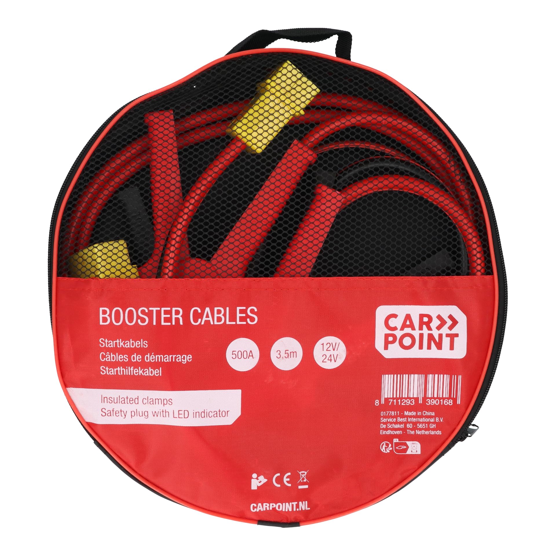 Carpoint Starthilfekabel 25 mm² 400 A Kupferlitzen 3,5 m Modell 0177811 Isoliert