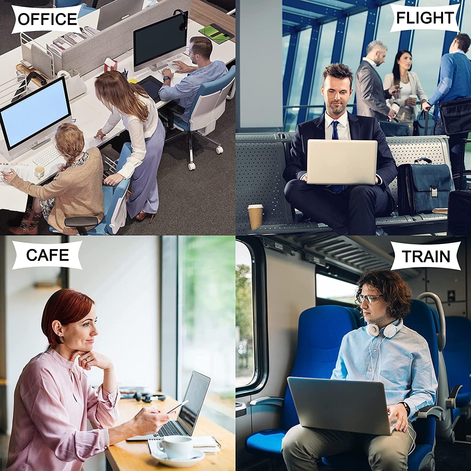 13-32 inch Computer Privacy Screen for Monitor,Anti Blue Light/Scratching/Anti Glare/Anti Blue Light Protection,24in(517 * 323mm)