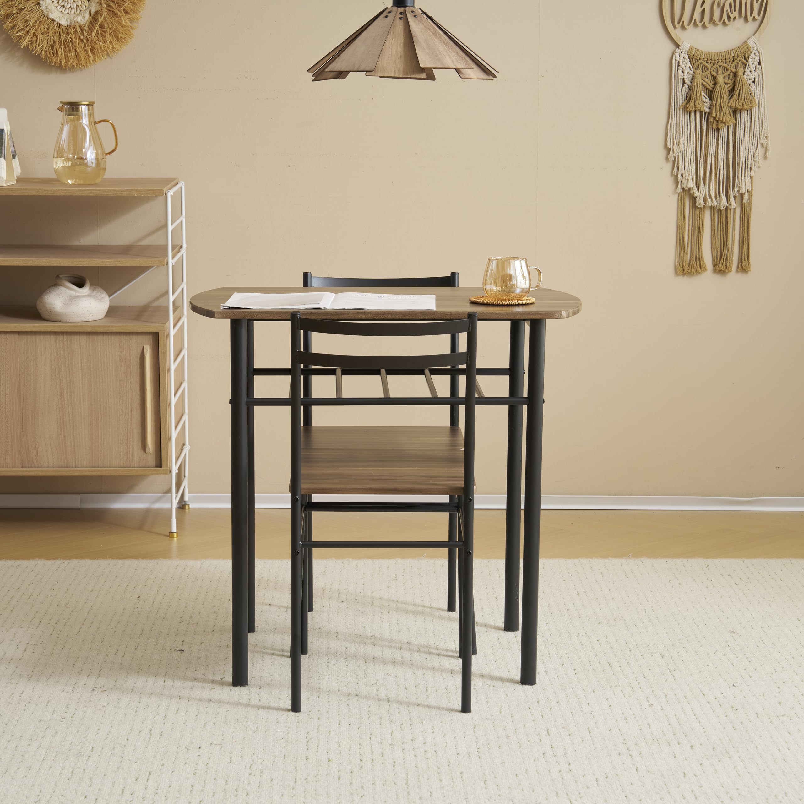 ダイニングセット 2人用 3点セット 食卓 テーブル 収納付き おしゃれ コン ダイニングセット 2人用 3点セット 食卓 テーブル 収納付き