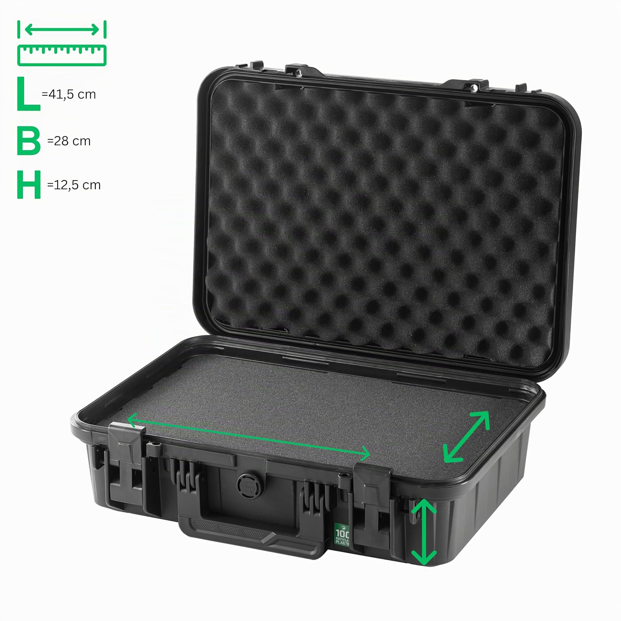 TOMcase valigia laptop 11-15 pollici impermeabile IP65 - ECO Hardcase Pro