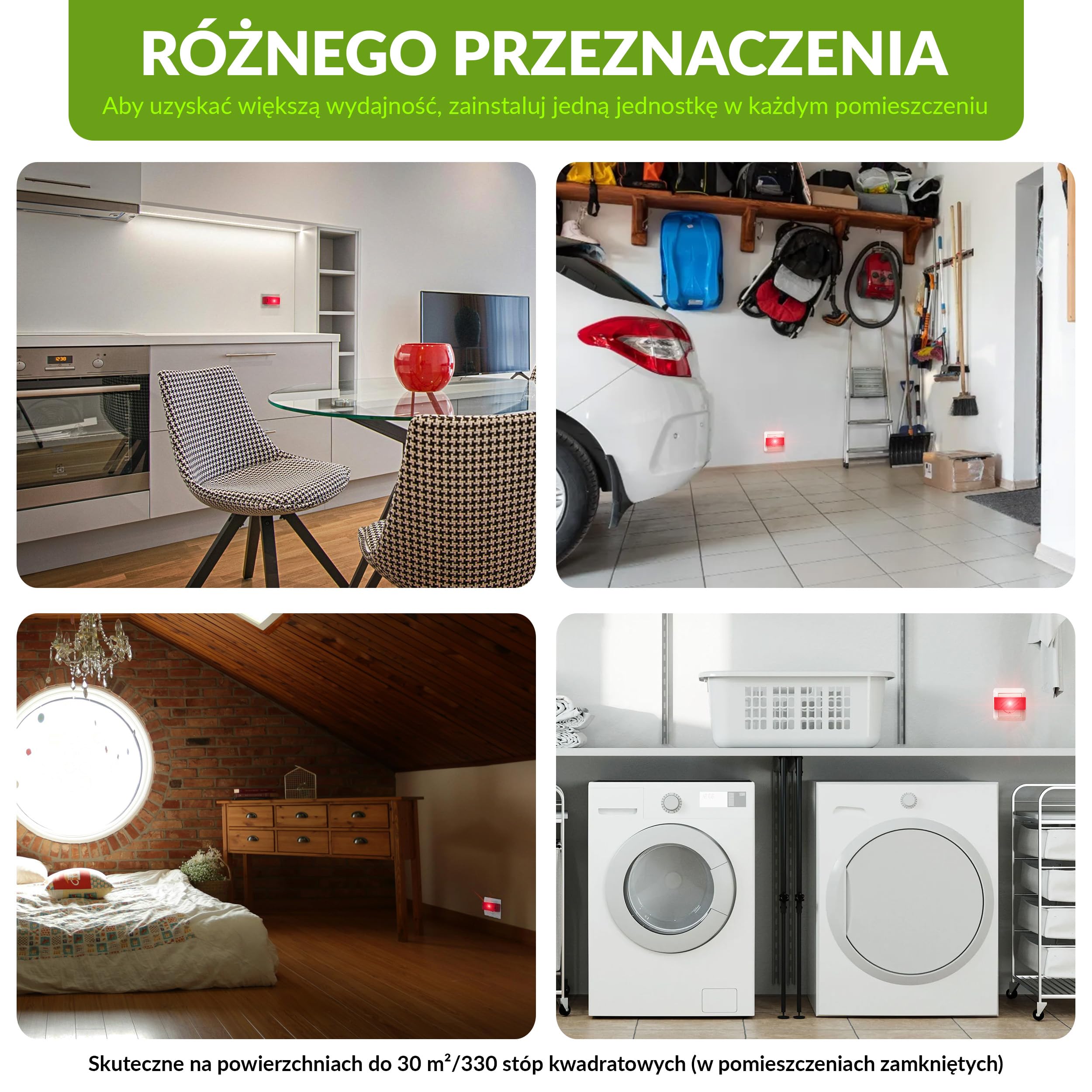ISOTRONIC Ultradźwiękowy odstraszacz myszy i szczurów – Do piwnicy, garażu i na strych – Ochrona bez trucizny i pułapek – Zasięg skuteczny 30 m² (3 urządzenia)