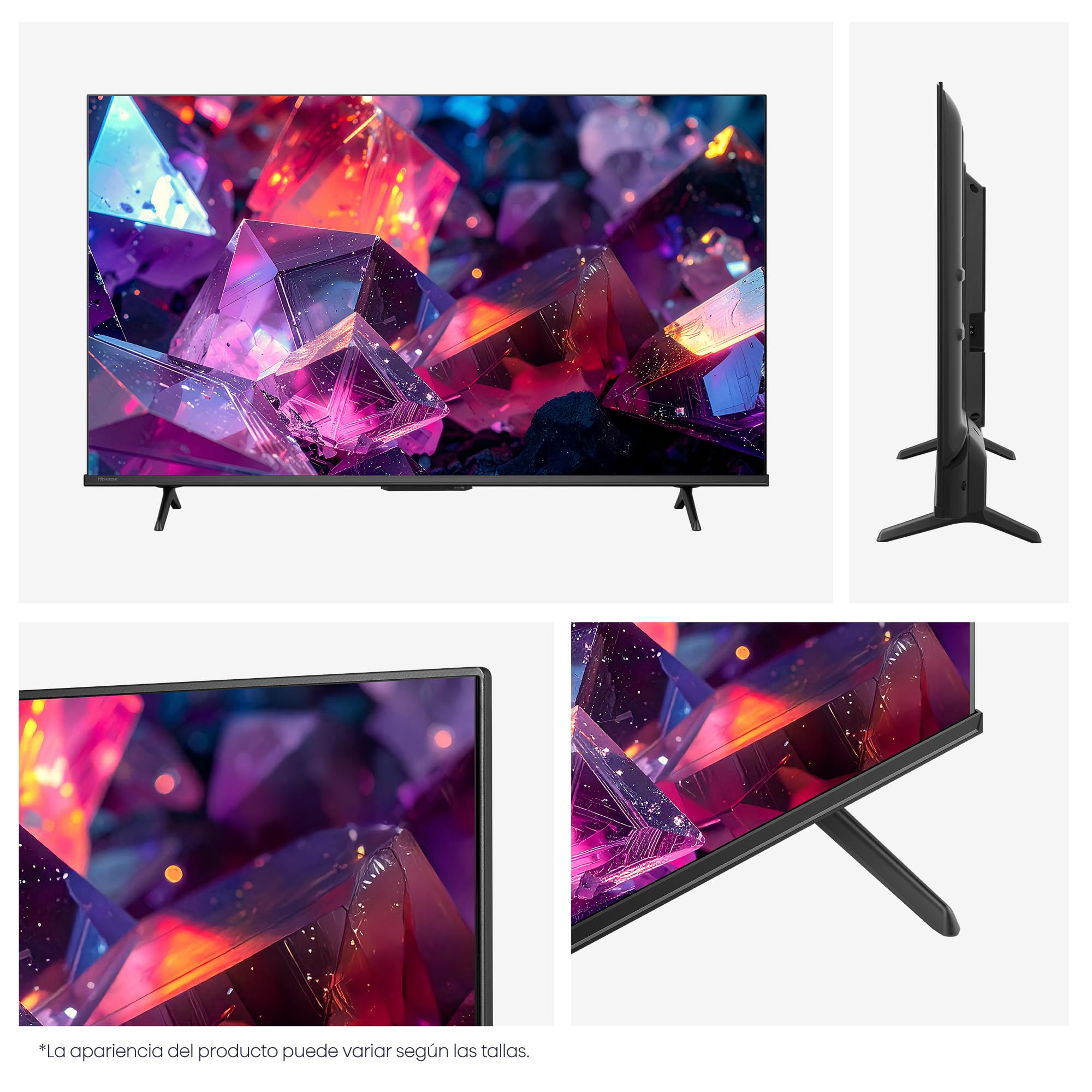 Hisense 43E7Q Pro - QLED Smart TV 43 Pulgadas, Modo Juego 144 Hz Nativos, Hi-QLED Color, Dolby Vison.Atmos, Imágenes IA, Smooth Motion IA, AMD FreeSync Premium Pro, HDR10+Gaming