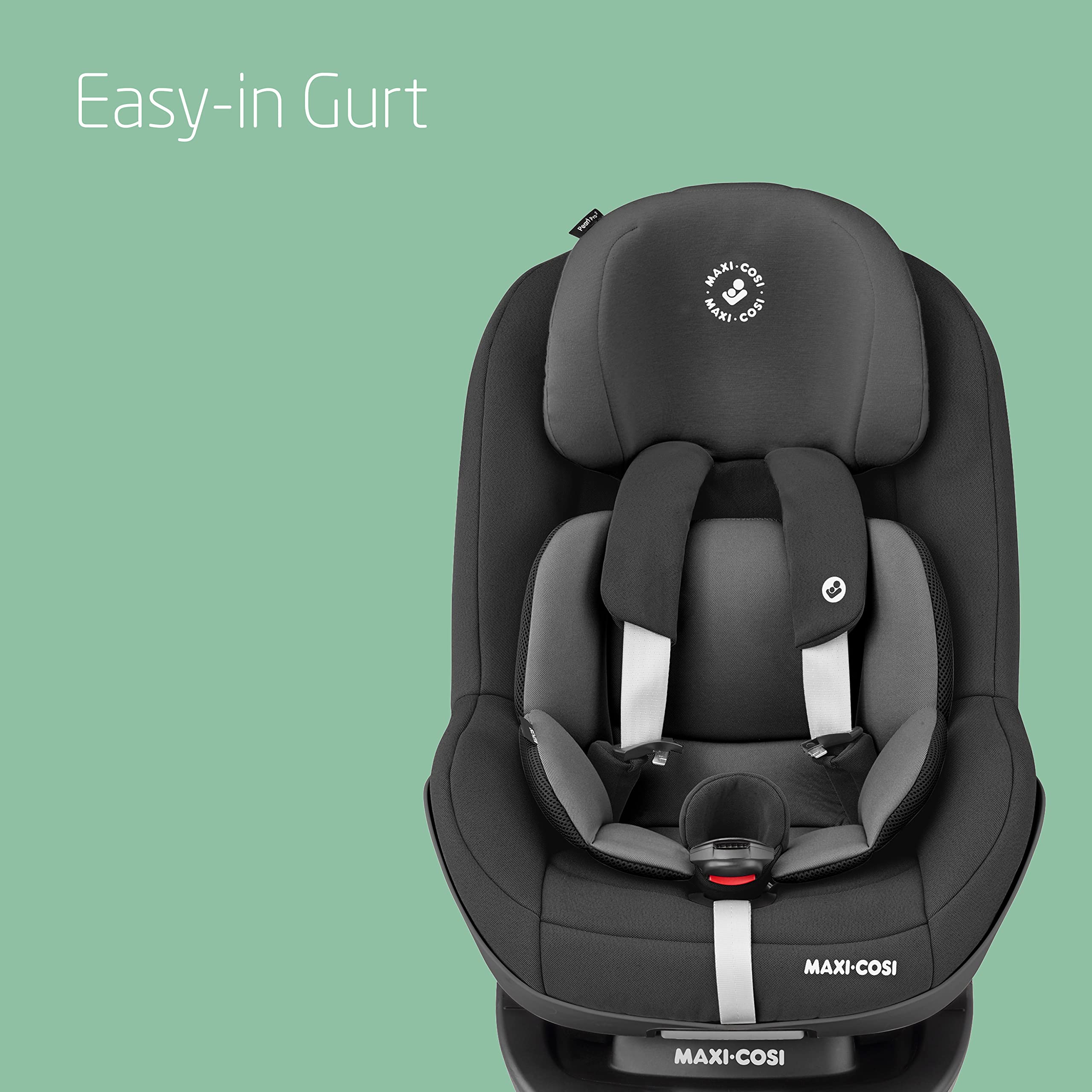 Maxi-Cosi Pearl Pro² i-Size, Kleinkinderautositz, ISOFIX, Rückwärtsgerichteter Autositz, Gruppe 1, Ab ca. 6 Monate bis 4 Jahre, 67 bis 105 cm, Authentic Black