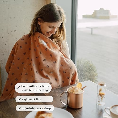 Miniatura 8 de TISU - Funda de lactancia para lactancia materna y bombeo  Funda de cochecito de asiento de automóvil multiusos  Algodón de muselina suave