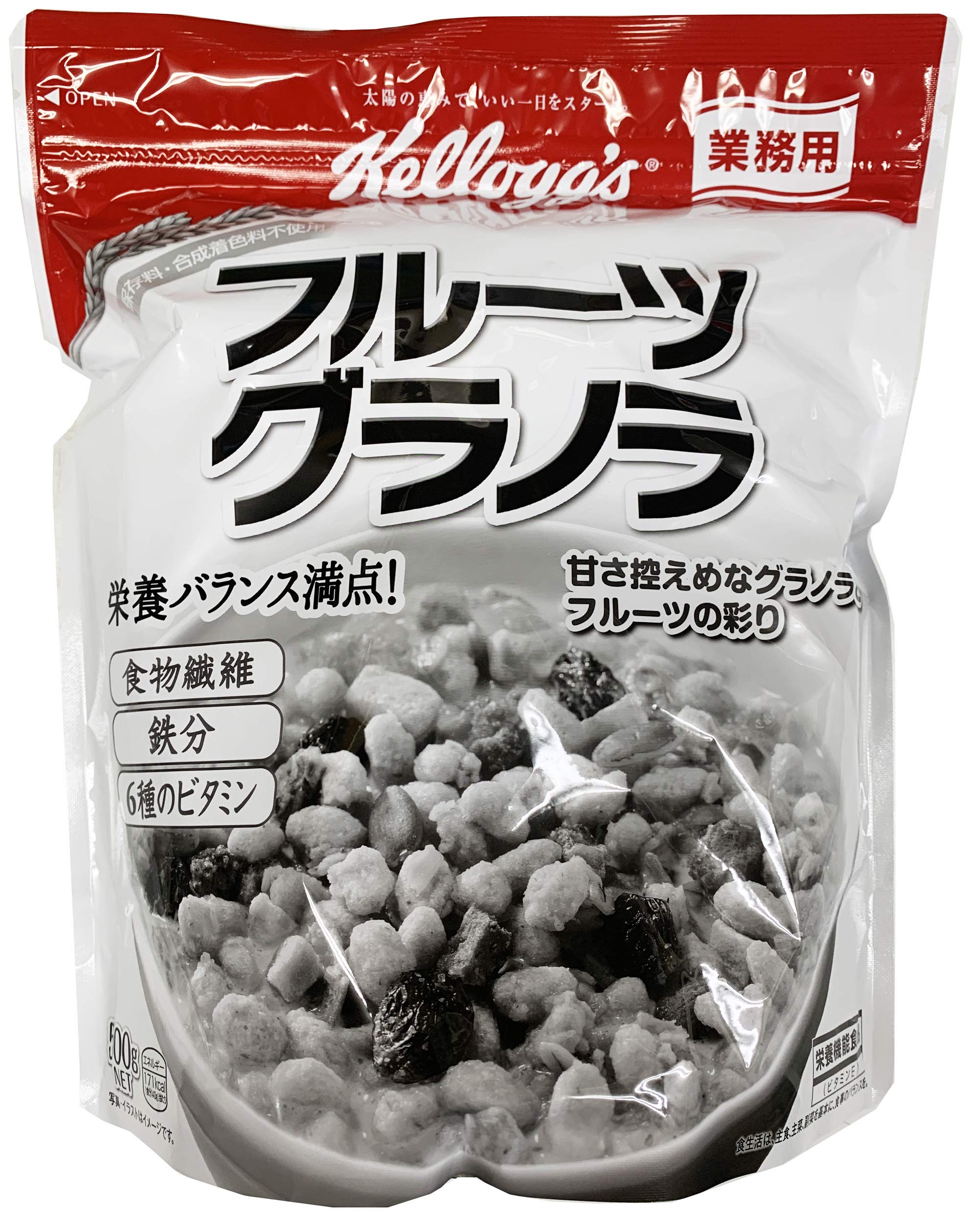 Amazon.co.jp: ケロッグ フルーツグラノラ 業務用袋 500g×6袋 : 食品