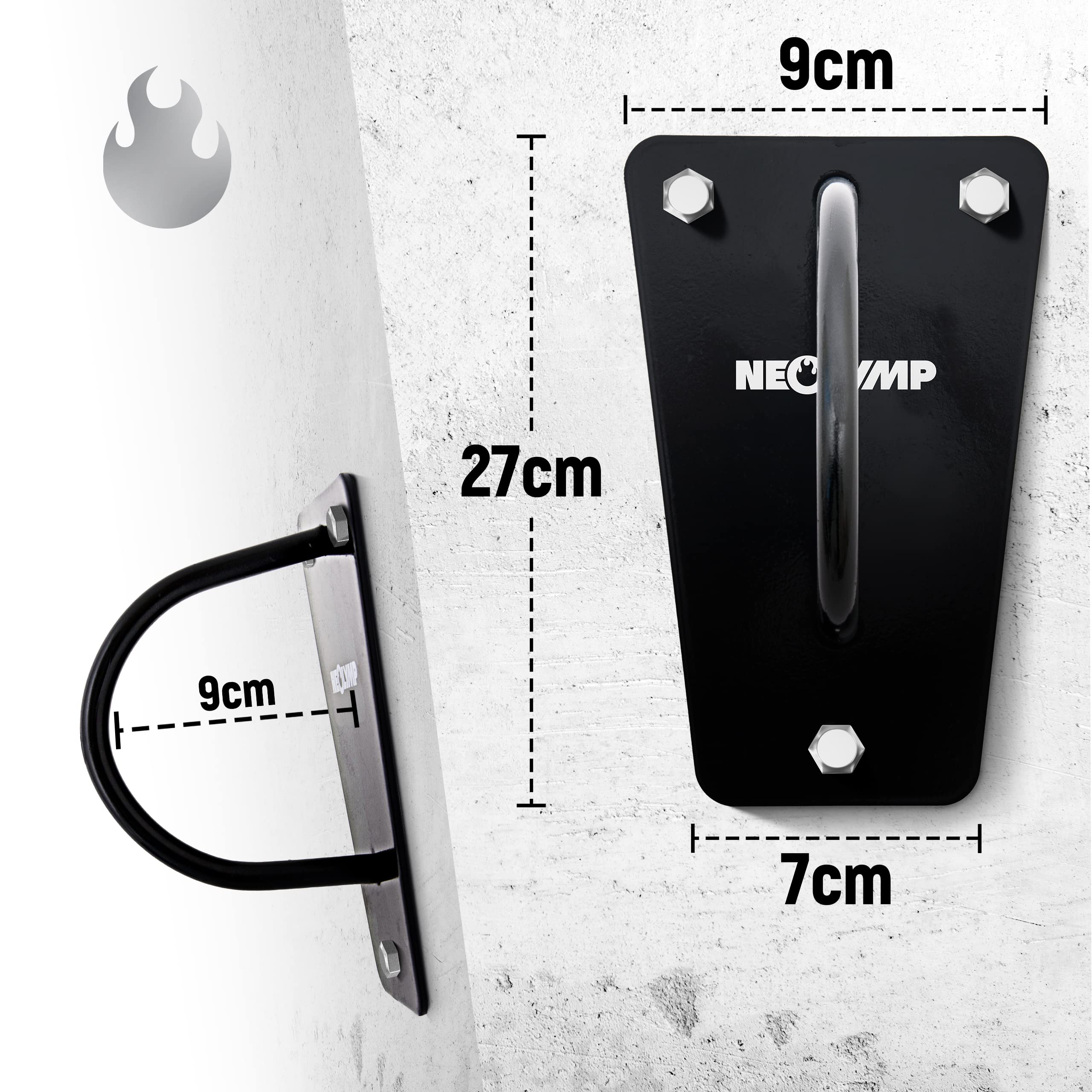 Gancio Per Soffitto In Acciaio Inox - Portata Fino A 800 Kg Per Amaca, Yoga, Sacchi - Foto 13