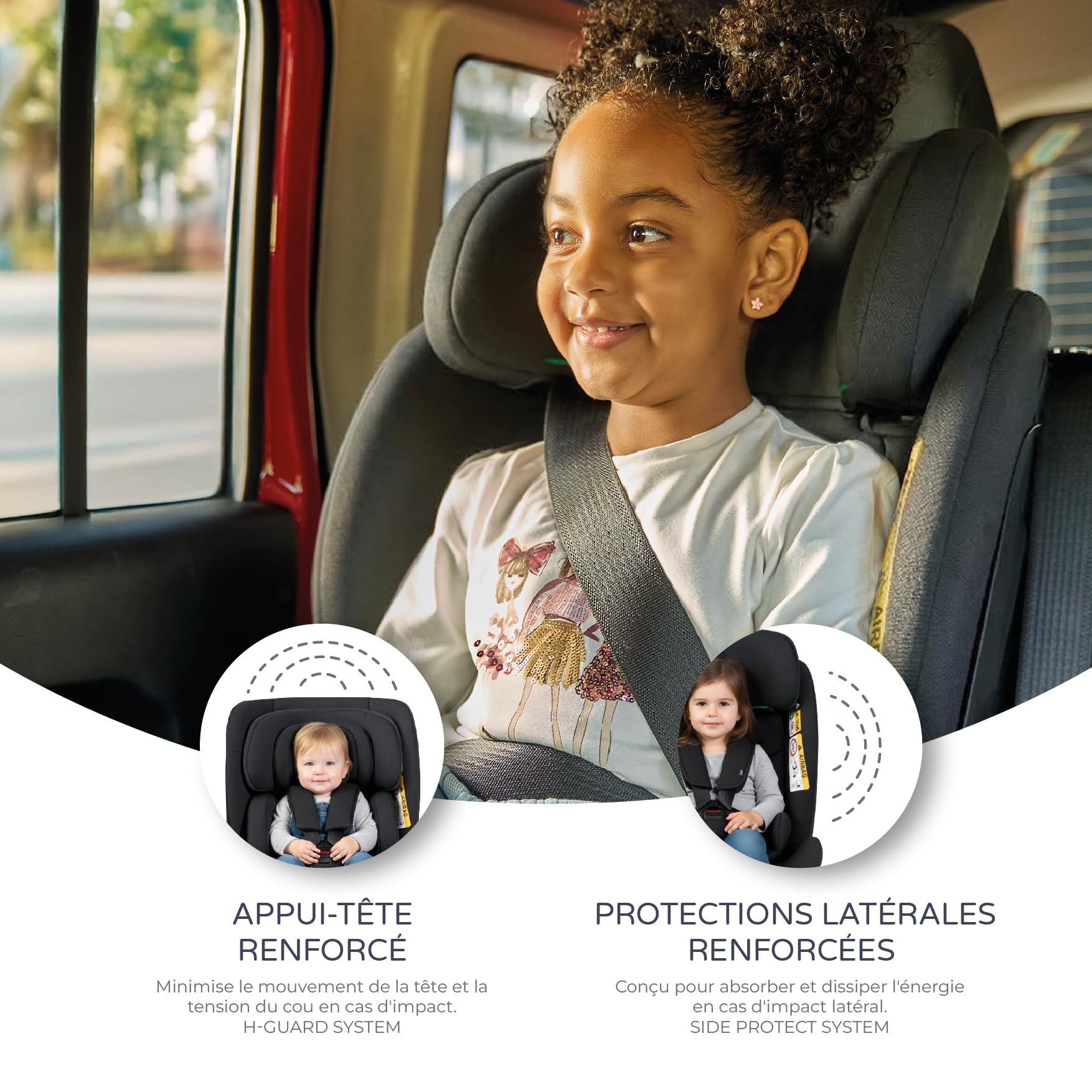 MS BabyWorld – DENVER & CAPRI – Siège-auto i-Size Groupe 0/1/2/3 | 40-150 cm | De la naissance à 12 ans (0-36 kg) | Dos à la route 18 kg | Pivotant 360º Universel (Capri)