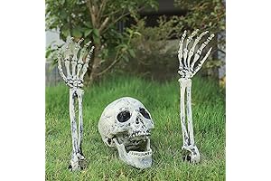 Spooky Skeleton Hand Decorations - Eerie Halloween Lawn Decor