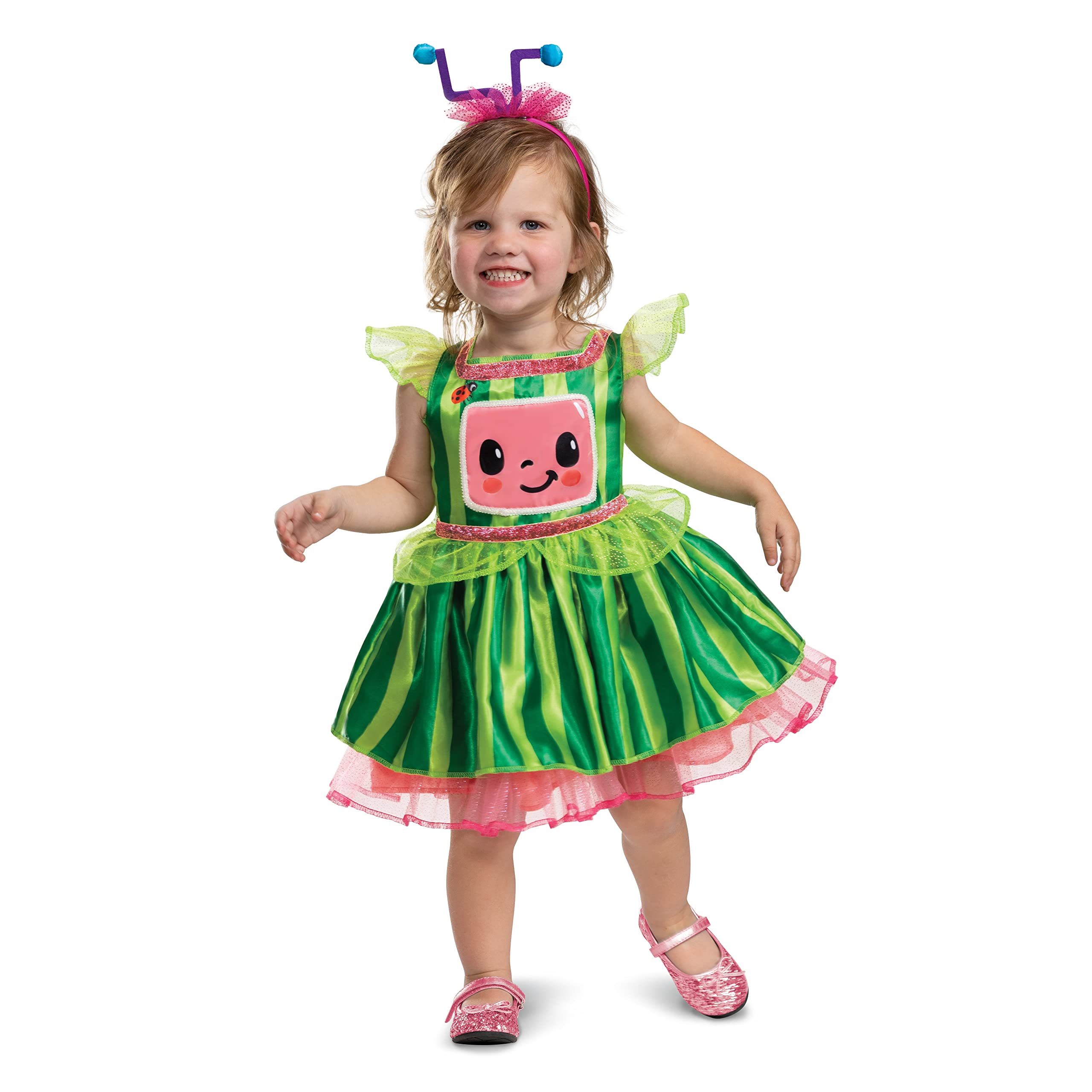 Disguise Cocomelon Toddler Dress, Official Cocomelon Costume Tutu Outfit for Kids