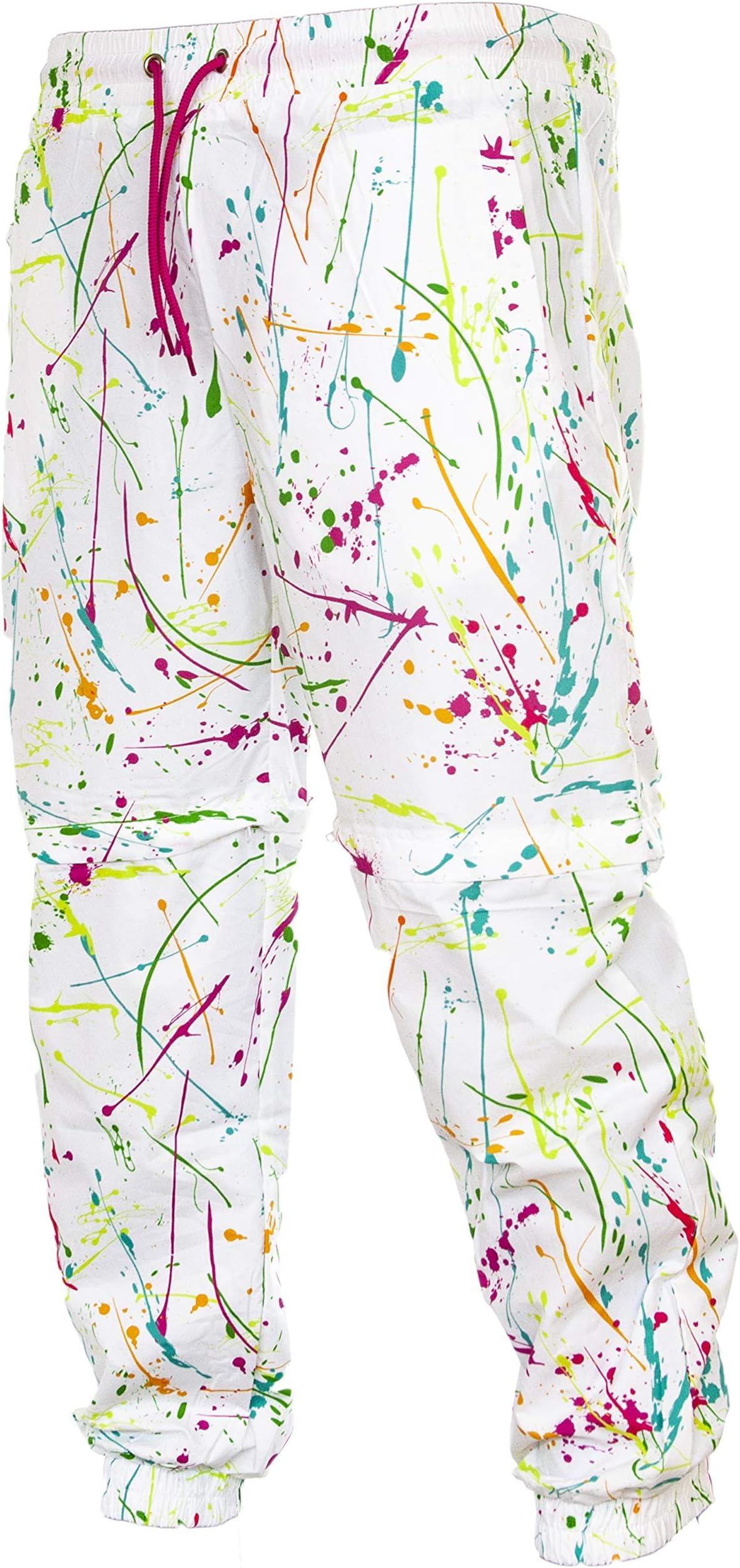80s & 90s Retro Neon Windbreaker Pants