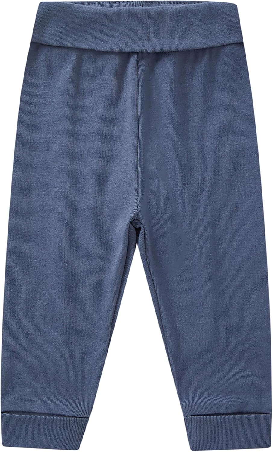 TRND O&X Baby Boys 2-Pack Wide Fold Over High Waist Cotton Rib Pants