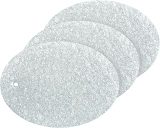 Coikll Silver Glitter Texture Kitchen Sponges Cleaning Odor Free Non Scratch Dish Sponge for Cleaning Dishes Bathroom - 3 PCS