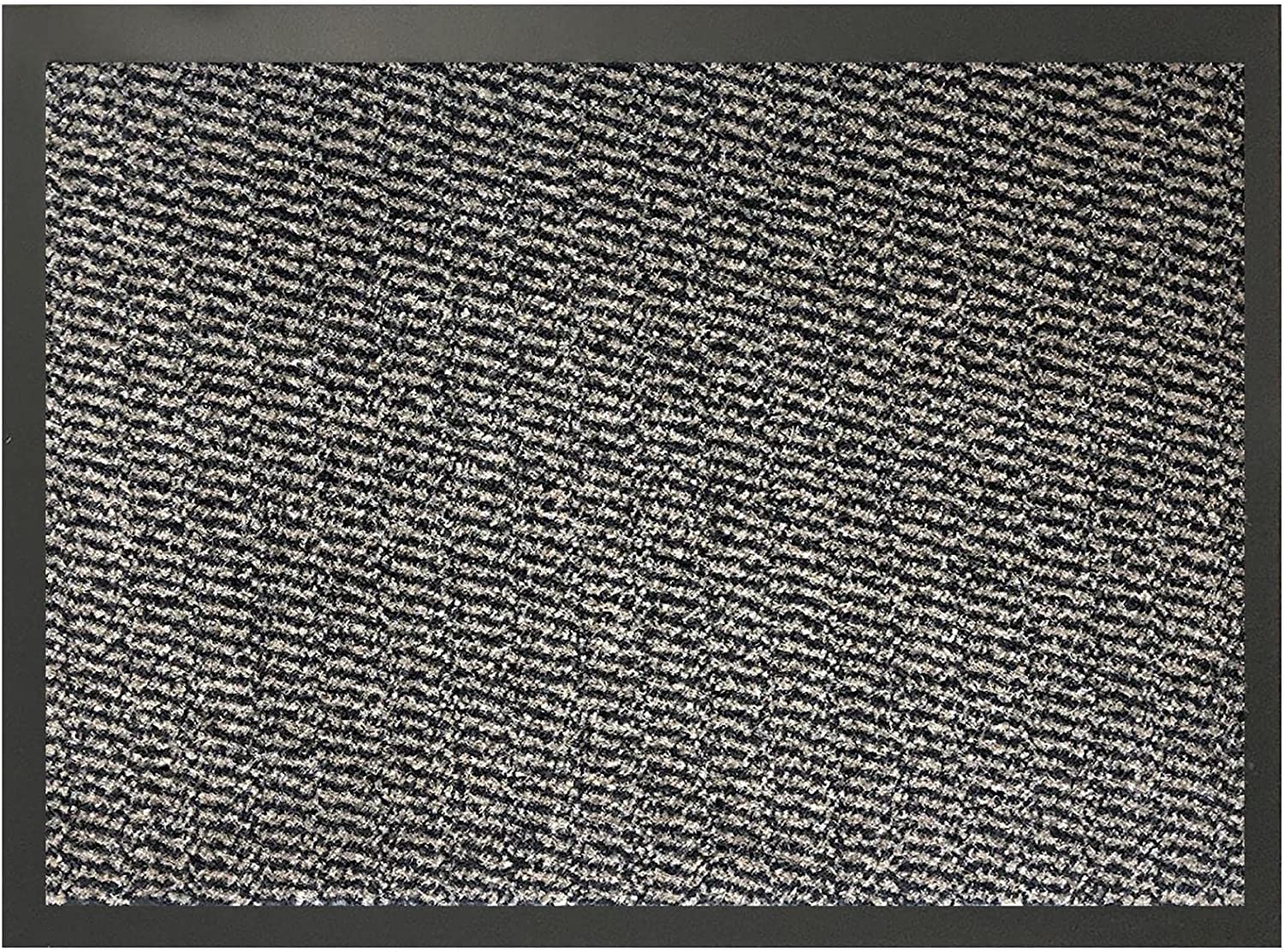 HOUSEGADS Dirt Trapper Door Mat for Indoor & outdoor Non Slip Rubber Backing Carpet and Floor Mat for Home Kitchen & Office Super Absorbent Washable Mat for Front & Back Door (Grey