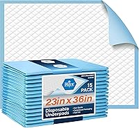 MEDPRIDE Disposable Chux Pads 23x36 Super Absorbent Underpads for Incontinence, Adults, Kids, Pets - 50 Count Bulk Pack